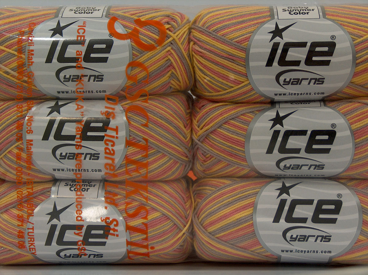 Baby Summer Color Pink, Light Lilac, Yellow fnt2-71420