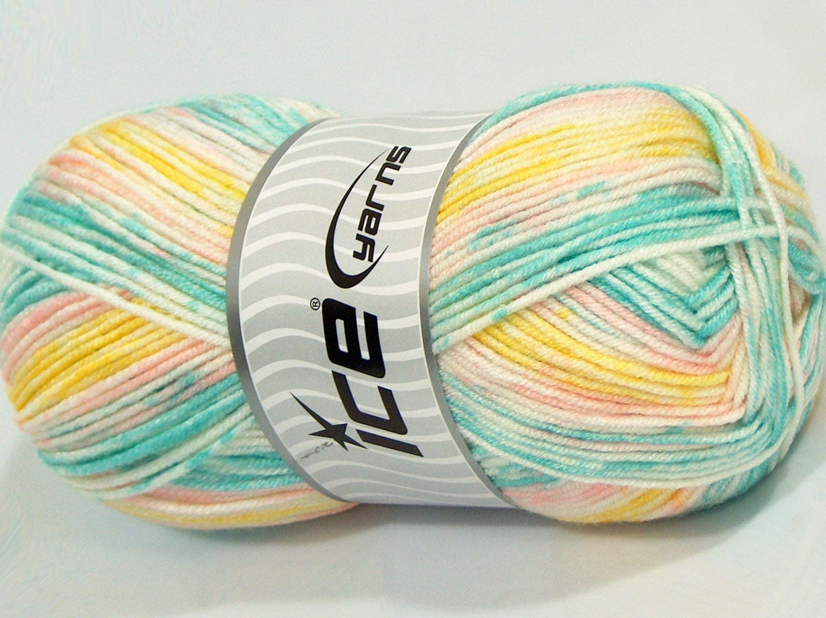 Happy Baby Baby Pink, Yellow, Light Turquoise, White fnt2-71470
