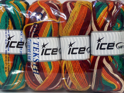 Nice Baby Orange, Gold, Burgundy, Green fnt2-71776