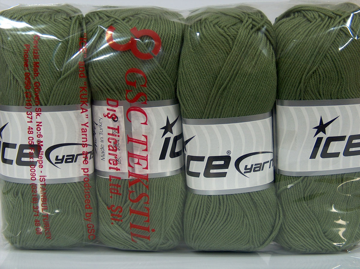 Ice Yarns Amigurumi Pur Coton – Kaki clair – 100 % coton