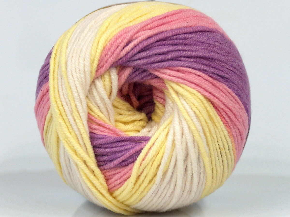 Alara Batik Lilac, Pink, Yellow, Light Cream fnt2-72628