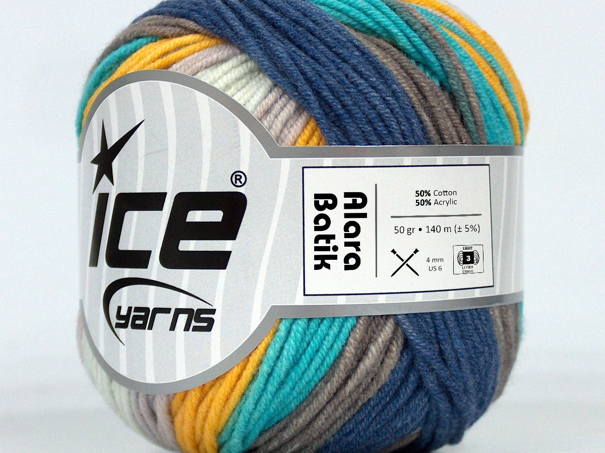 Alara Batik Camel, Lilac, Cream, Turquoise, Blue, Yellow fnt2-72631