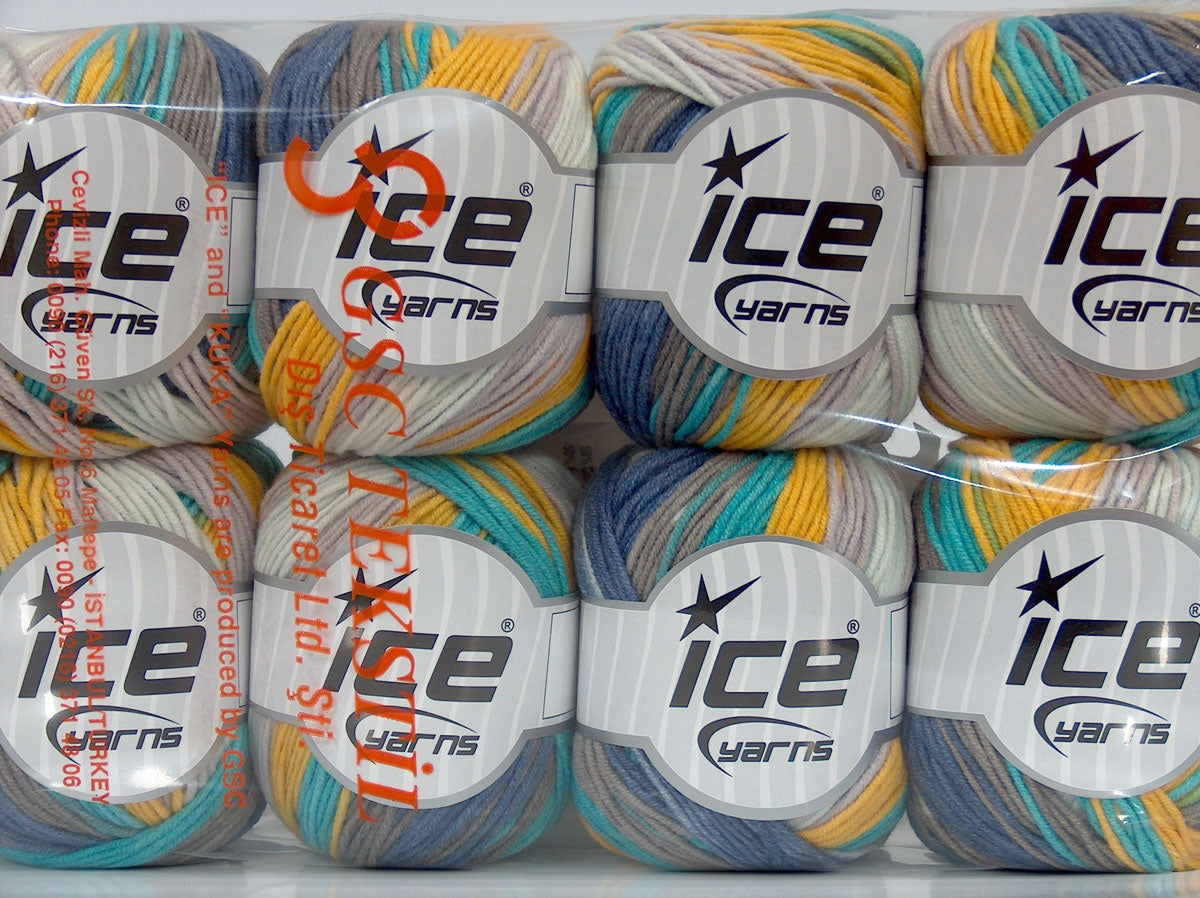 Alara Batik Camel, Lilac, Cream, Turquoise, Blue, Yellow fnt2-72631