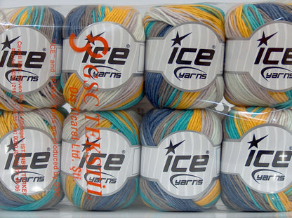 Alara Batik Camel, Lilac, Cream, Turquoise, Blue, Yellow fnt2-72631