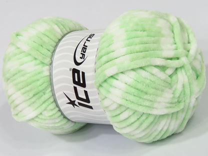 Chenille Baby Colors Mint Green, White fnt2-72760