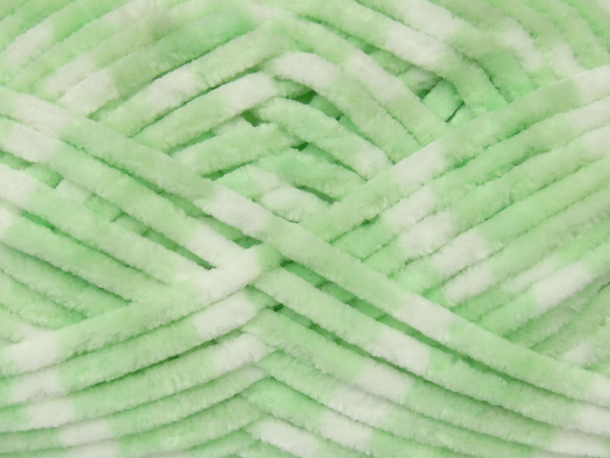 Chenille Baby Colors Mint Green, White fnt2-72760