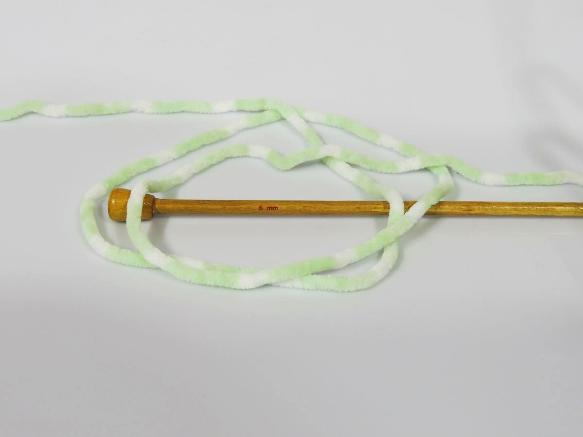 Chenille Baby Colors Mint Green, White fnt2-72760