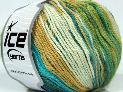 Alpaca Light Magic Blue, Green Shades, Cream fnt2-73056