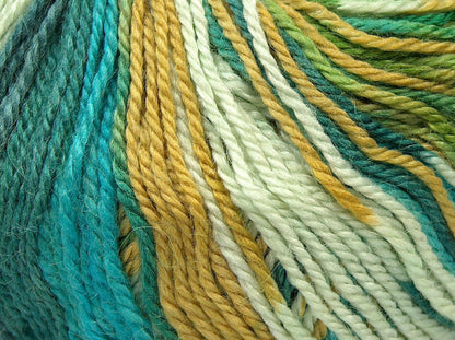 Alpaca Light Magic Blue, Green Shades, Cream fnt2-73056