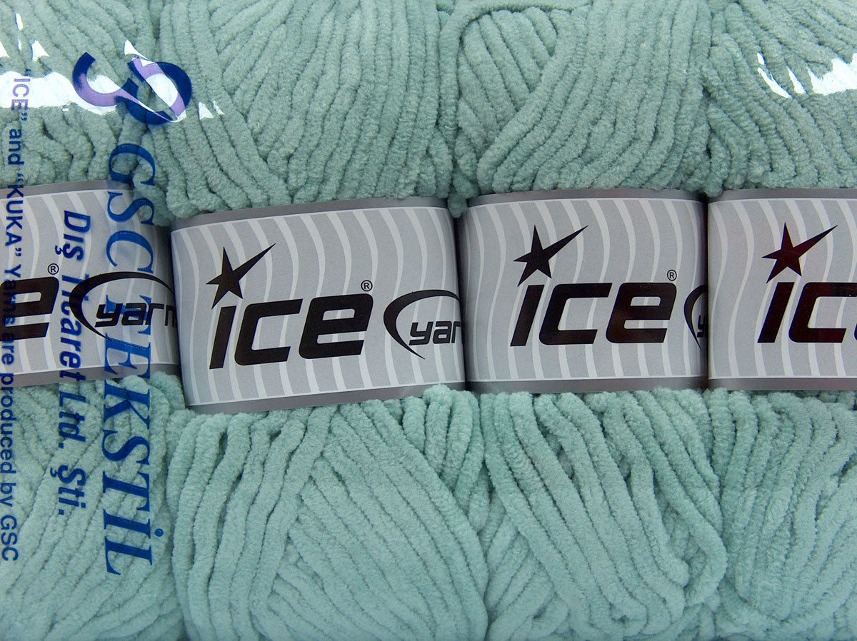 Velvet Chenille Mint Green fnt2-73477