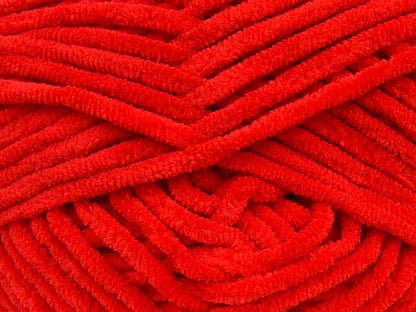 Velvet Chenille Red fnt2-73483