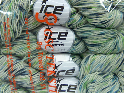 Baby Superwash Merino Print Green Shades, Blue Shades fnt2-73836