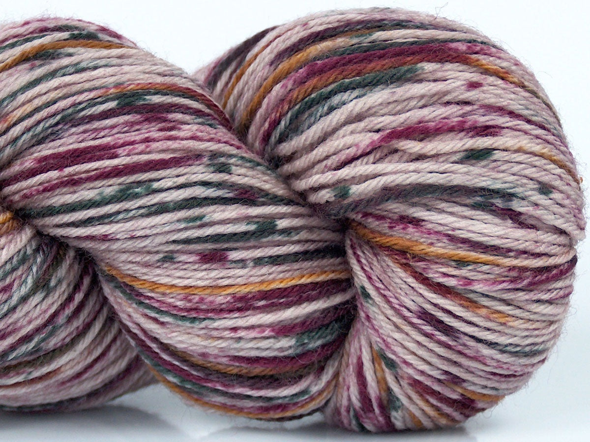 Baby Superwash Merino Print Purple Shades, Black, Gold fnt2-73838