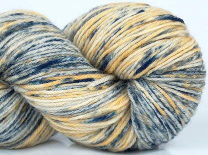 Baby Superwash Merino Print Blue Shades, Gold Shades, Cream fnt2-73904