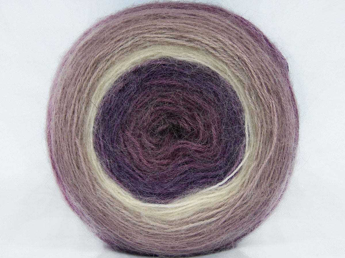 Cakes Mohair Purple Shades, Cream fnt2-73907