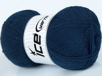 Virgin Wool Sock Navy fnt2-73949