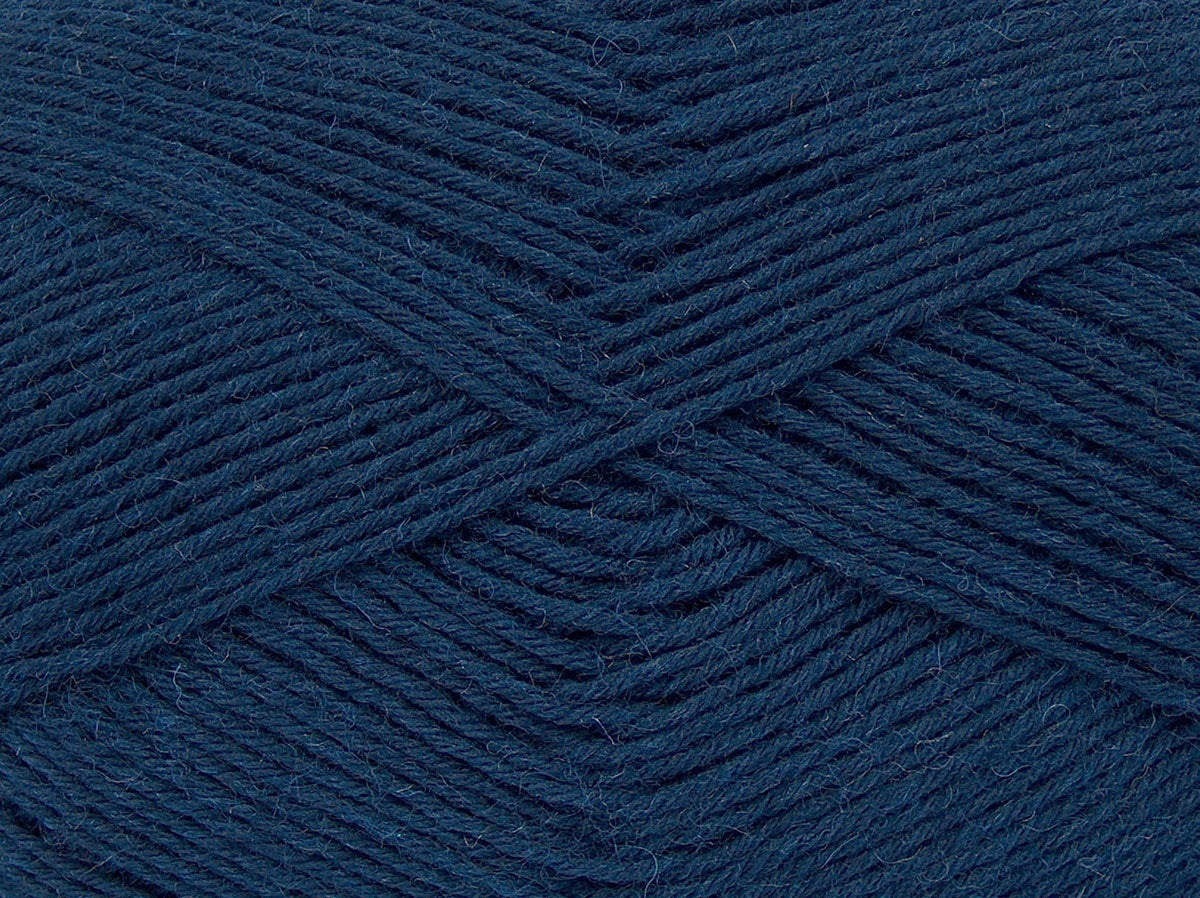 Virgin Wool Sock Navy fnt2-73949