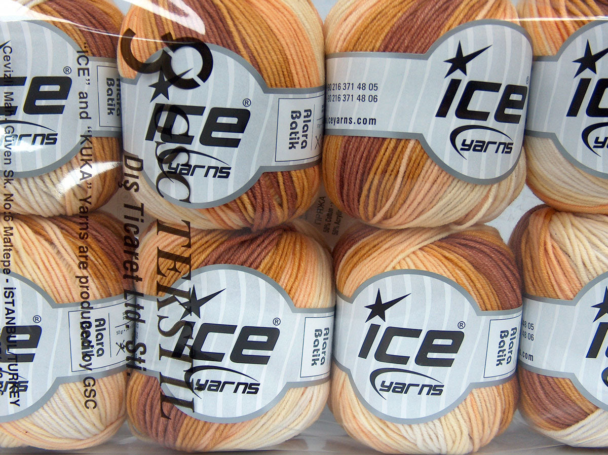 Alara Batik Cream, Copper, Gold, Light Salmon, Light Yellow fnt2-73998