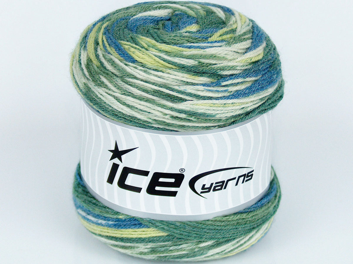 Silk Bamboo Sock Green Shades, Blue fnt2-74172