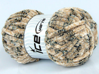 Chenille Tweed Black, Grey Shades, White, Cream fnt2-74479