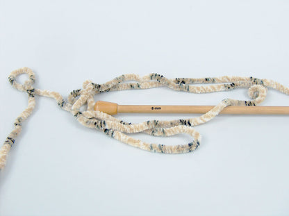 Chenille Tweed Black, Grey Shades, White, Cream fnt2-74479