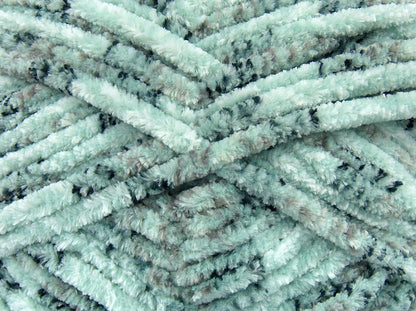 Chenille Tweed Black, Grey Shades, White, Mint Green fnt2-74482