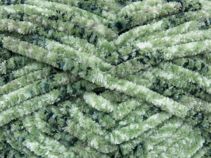 Chenille Tweed Black, Grey Shades, White, Green fnt2-74483