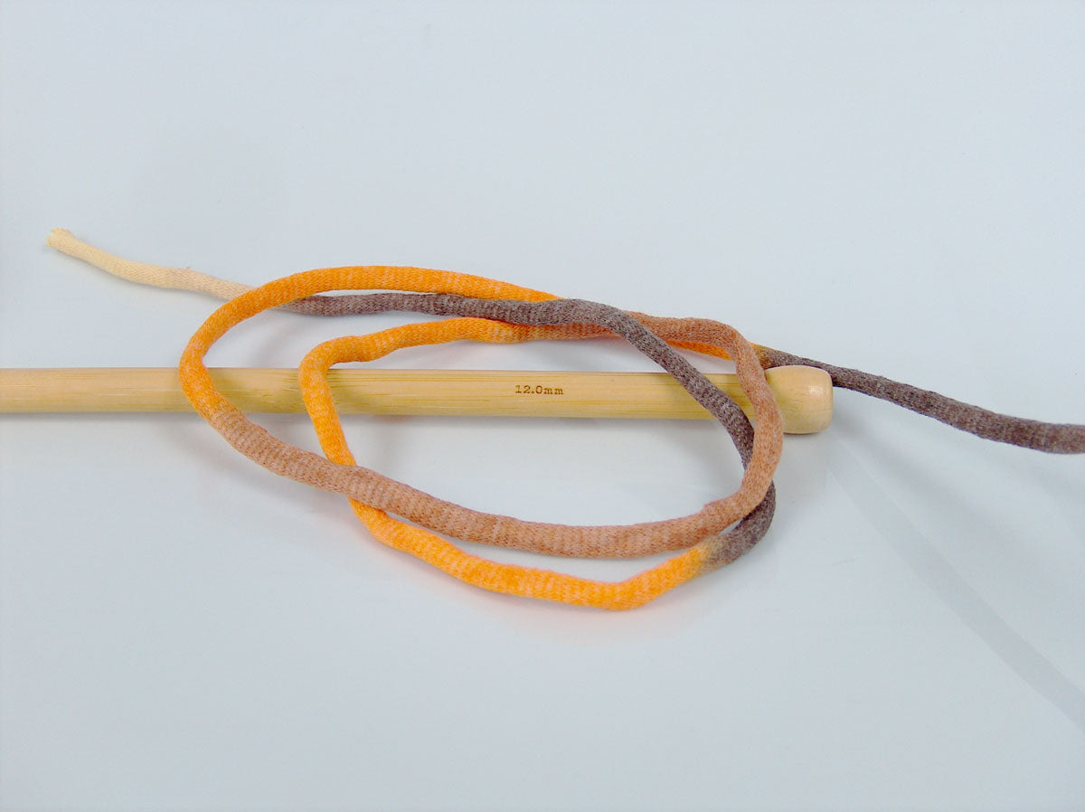 Ice Yarns Tube Baumwolle Jumbo Farbe – Brauntöne, Gelb, Orange – 40 % Baumwolle, 60 % Polyamid