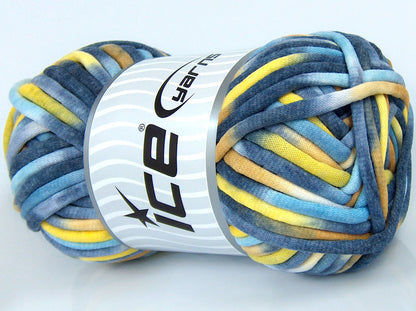 Tube Cotton Jumbo Color Blue Shades, Yellow Shades fnt2-74537