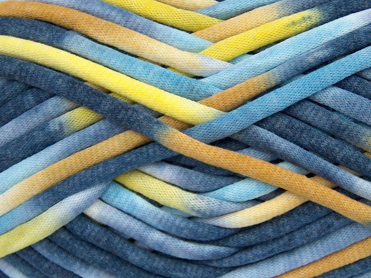 Tube Cotton Jumbo Color Blue Shades, Yellow Shades fnt2-74537