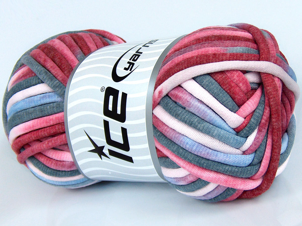 Tube Cotton Jumbo Color Red, Pink Shades, Grey, Light Blue fnt2-74540