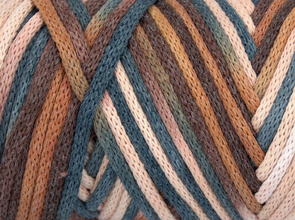 Macrame VisCot Color 3mm Brown Shades, Cream, Grey Shades fnt2-74554