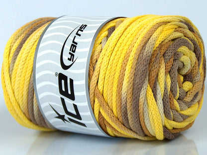 Macrame VisCot Color 3mm Camel Shades, Yellow Shades fnt2-74556