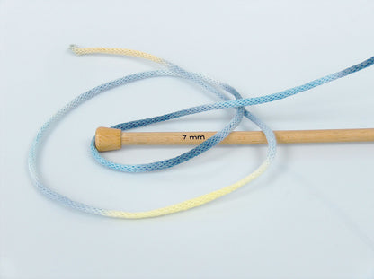 Macrame VisCot Color 3mm Blue Shades, Yellow Shades fnt2-74559