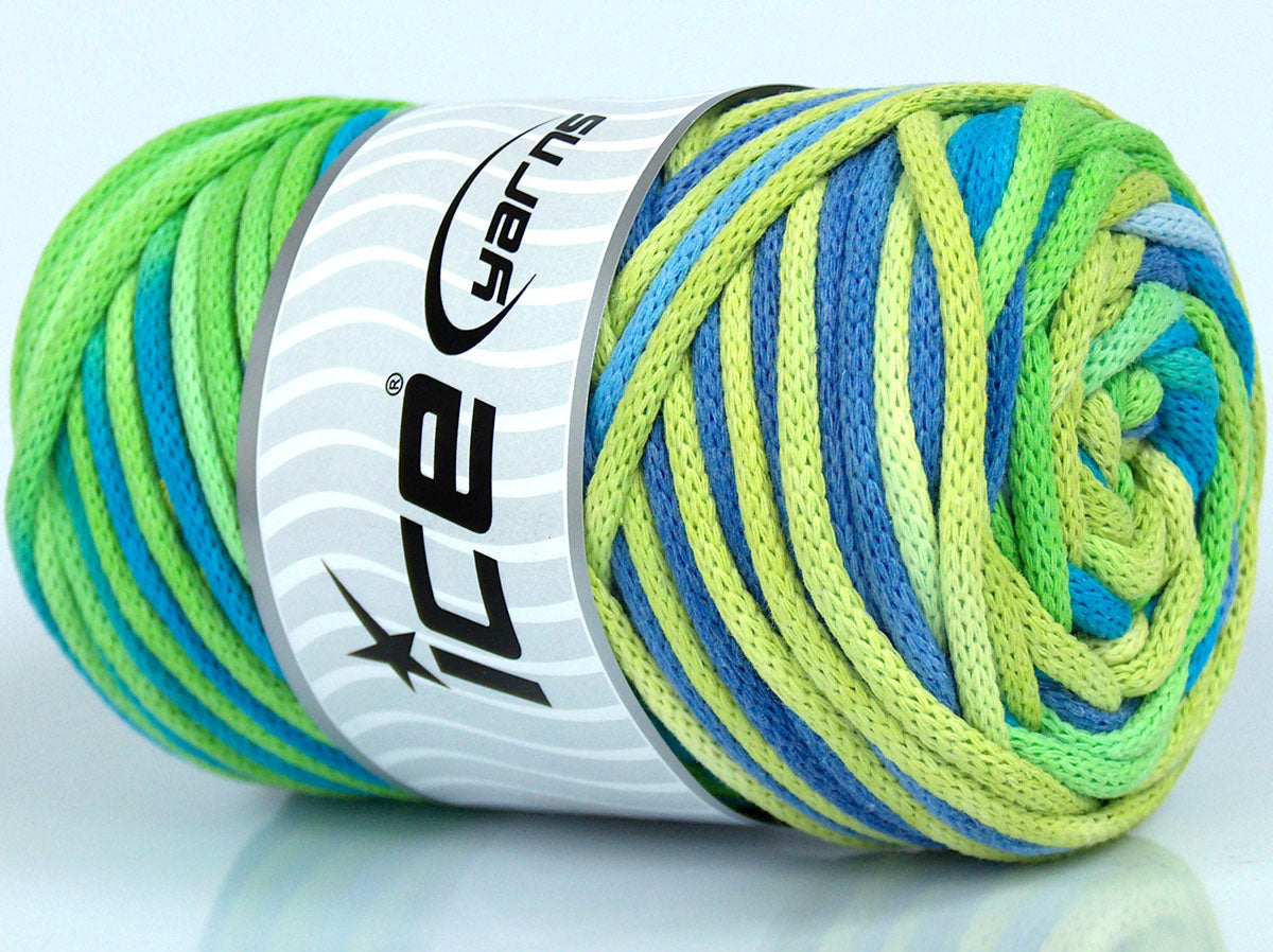 Macrame VisCot Color 3mm Green Shades, Blue, Lilac fnt2-74566