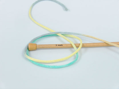 Macrame VisCot Color 3mm Light Yellow, Light Grey, Green Shades fnt2-74569