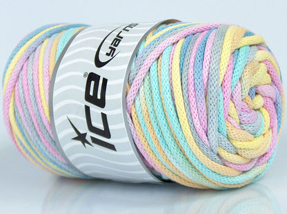 Macrame VisCot Color 3mm Yellow, Light Grey, Pink, Blue, Mint Green fnt2-74570