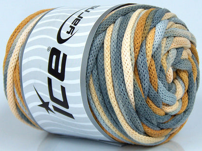 Macrame VisCot Color 5mm Cream Shades, Light Brown, Grey Shades fnt2-74572