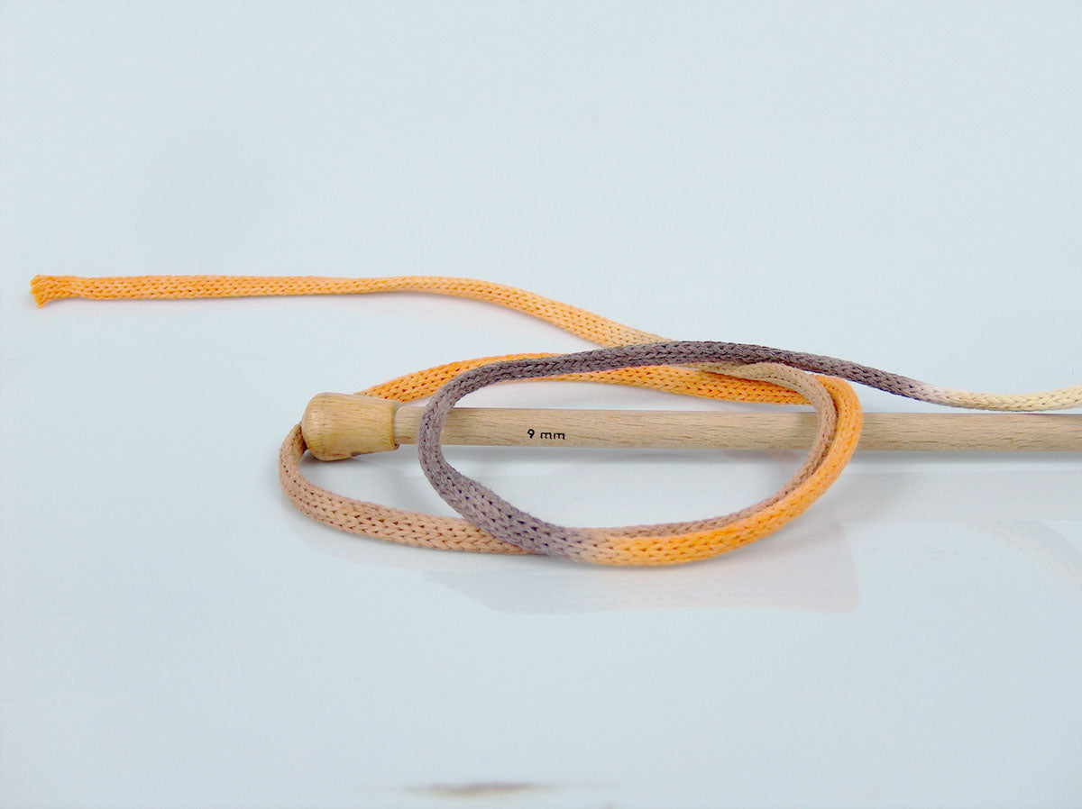 Macrame VisCot Color 5mm Brown Shades, Yellow, Orange fnt2-74573
