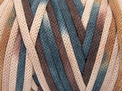 Macrame VisCot Color 5mm Brown Shades, Cream, Grey Shades fnt2-74574