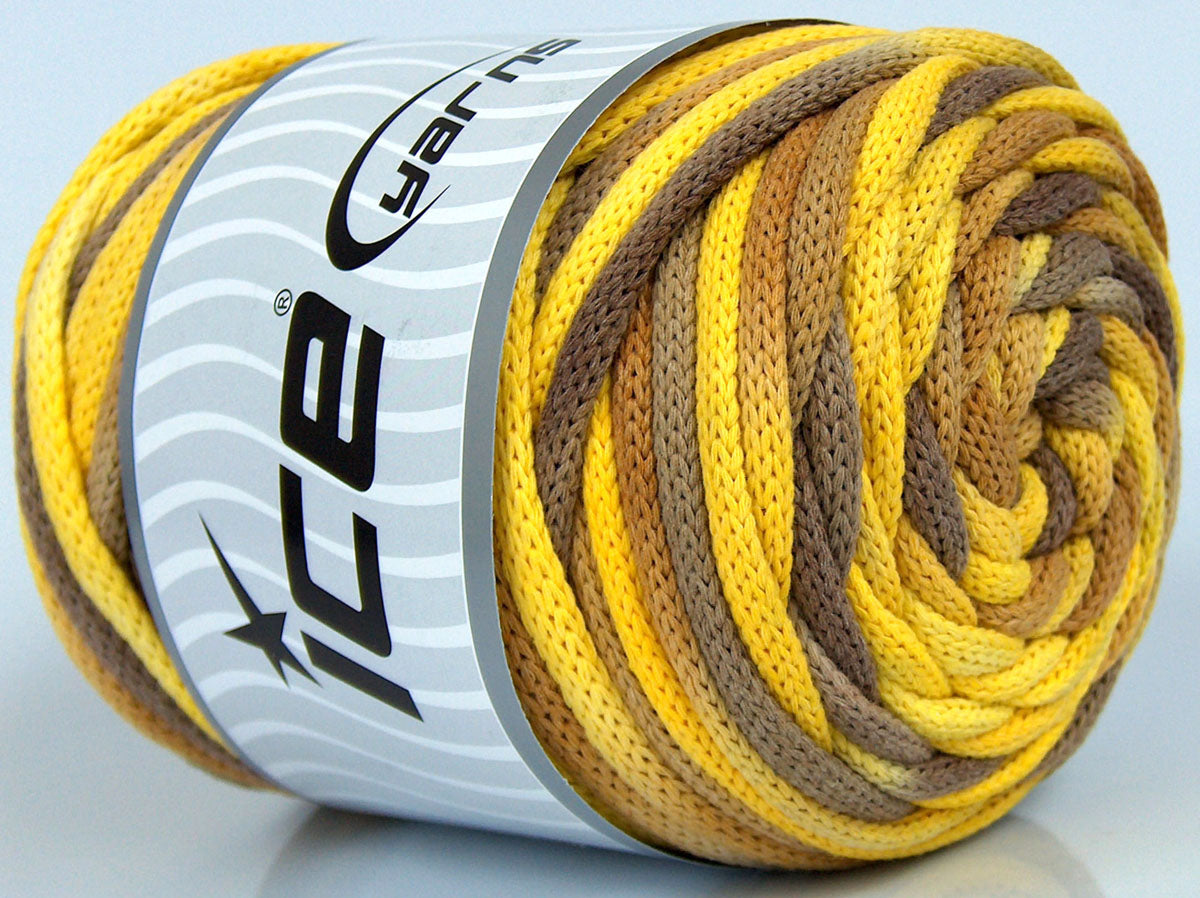 Macrame VisCot Color 5mm Camel Shades, Yellow Shades fnt2-74576