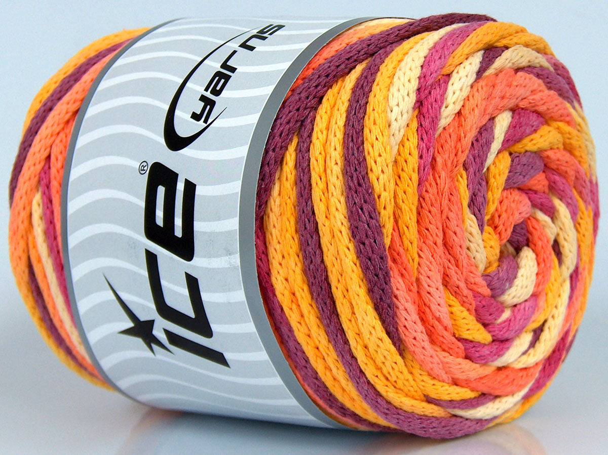 Macrame VisCot Color 5mm Orange, Yellow, Pink fnt2-74577