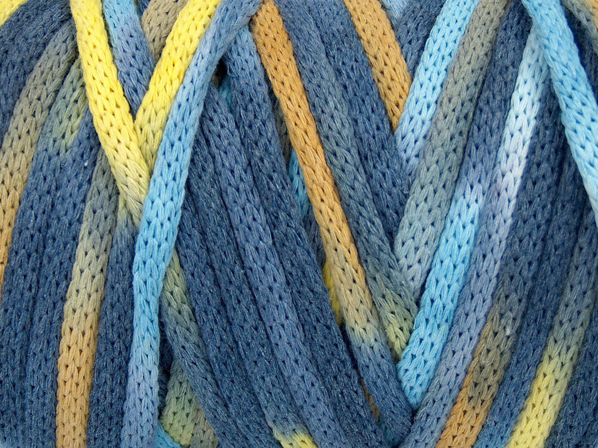 Macrame VisCot Color 5mm Blue Shades, Yellow Shades fnt2-74579