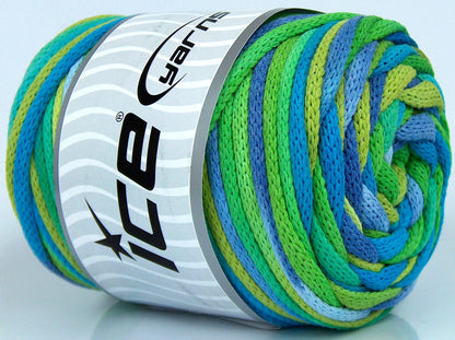 Macrame VisCot Color 5mm Green Shades, Blue, Lilac fnt2-74586