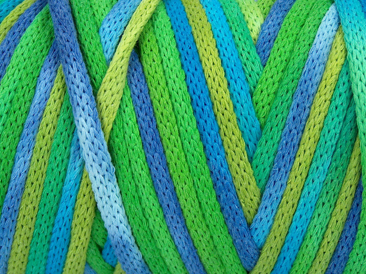 Macrame VisCot Color 5mm Green Shades, Blue, Lilac fnt2-74586