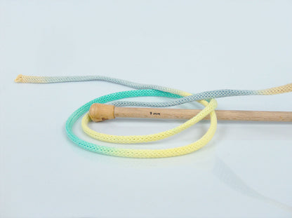Macrame VisCot Color 5mm Light Yellow, Light Grey, Green Shades fnt2-74589