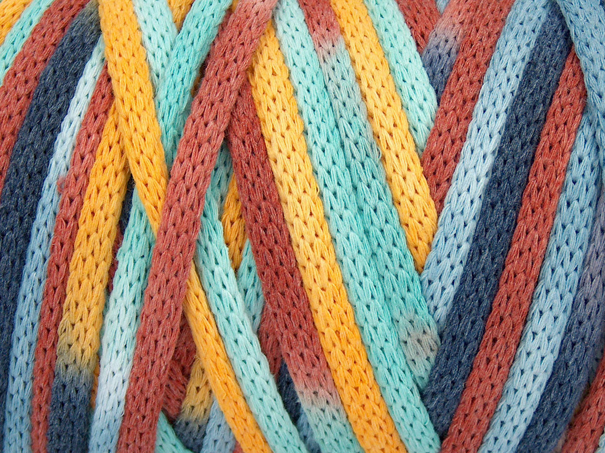 Macrame VisCot Color 5mm Copper, Gold, Mint Green, Blue Shades fnt2-74590