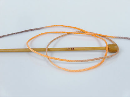 Macrame Cotton Print Brown Shades, Yellow, Orange fnt2-74593