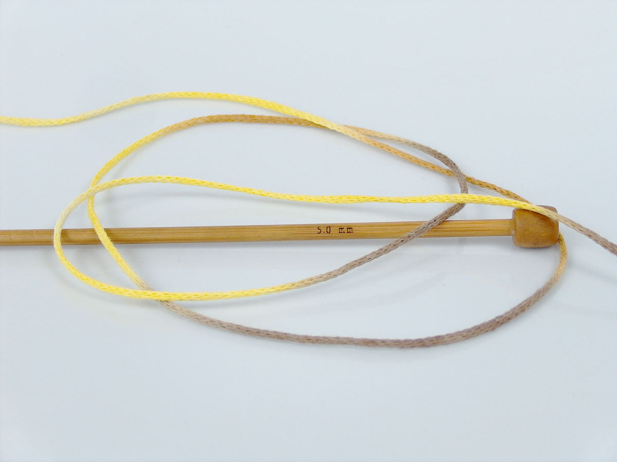 Macrame Cotton Print Camel Shades, Yellow Shades fnt2-74596