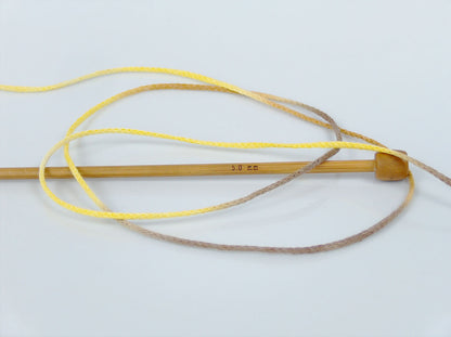 Macrame Cotton Print Camel Shades, Yellow Shades fnt2-74596